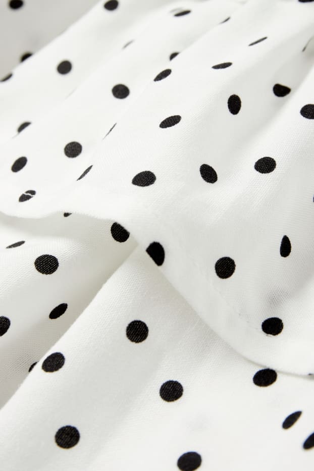 Dona - Minifaldilla - de piquets - blanc