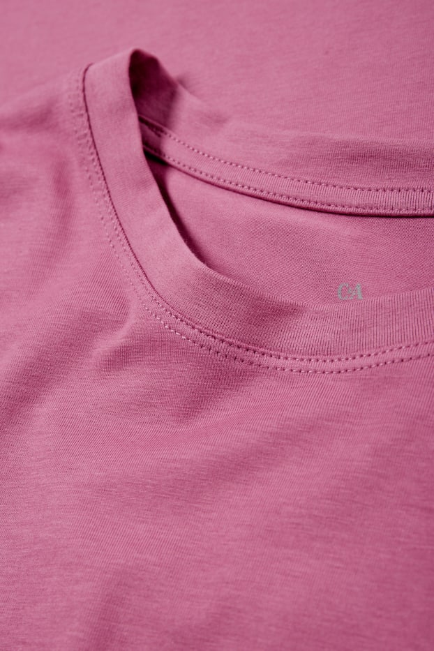 Donna - Maglia a maniche lunghe basic - viola