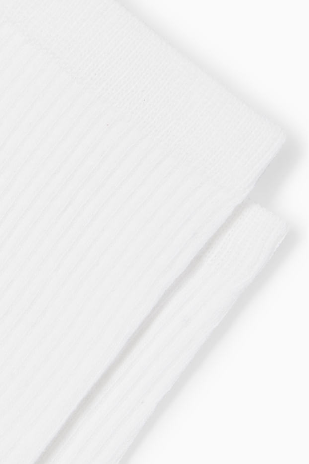 Hombre - Pack de 5 - calcetines de tenis - blanco