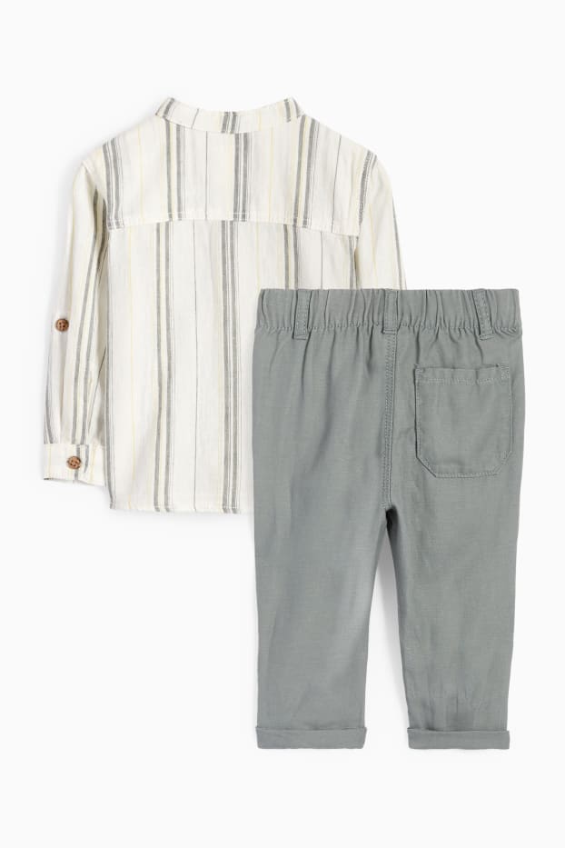 Miminka - chlapci - Outfit pro miminka - 2dílný - zelená