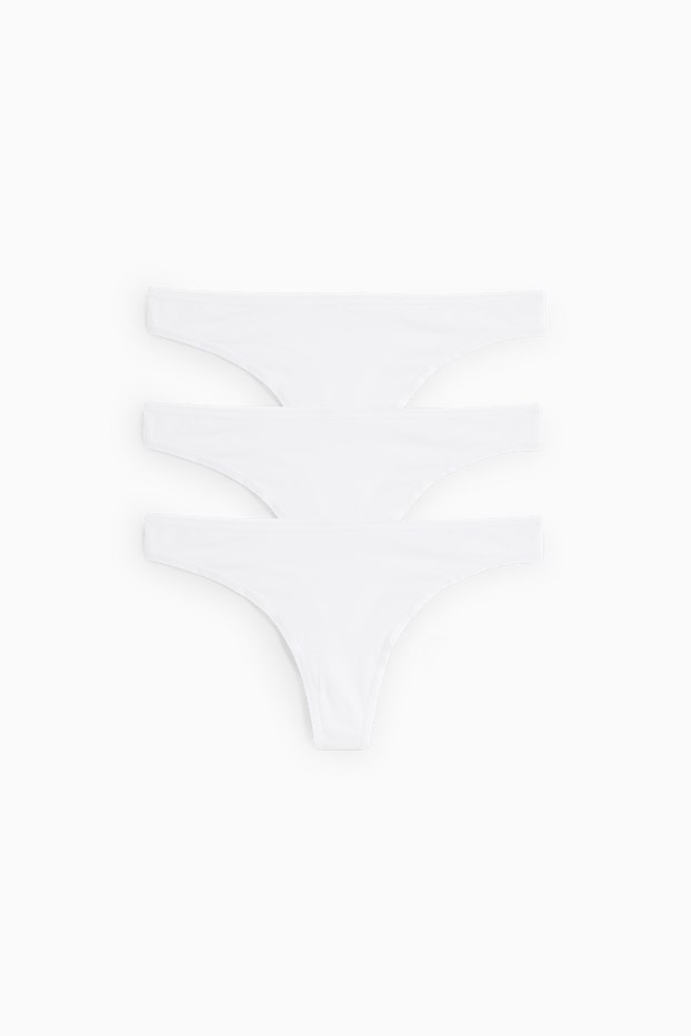 Dona - Paquet de 3 - tanga - blanc
