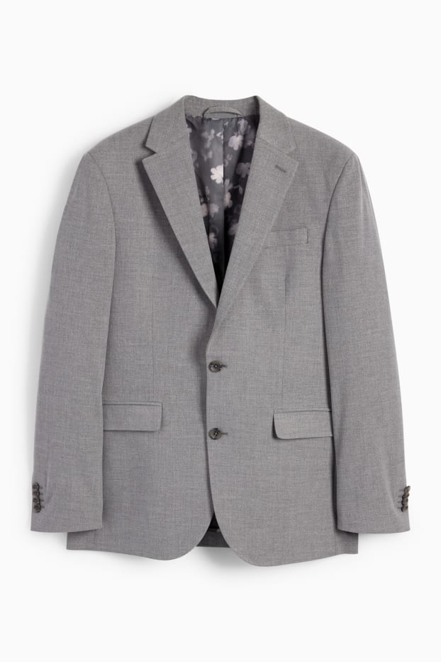 Hombre - Americana - colección modular - regular fit - Flex - 4 Way Stretch - gris