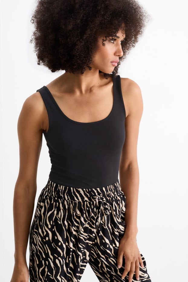 Damen - Multipack 2er - Top - schwarz
