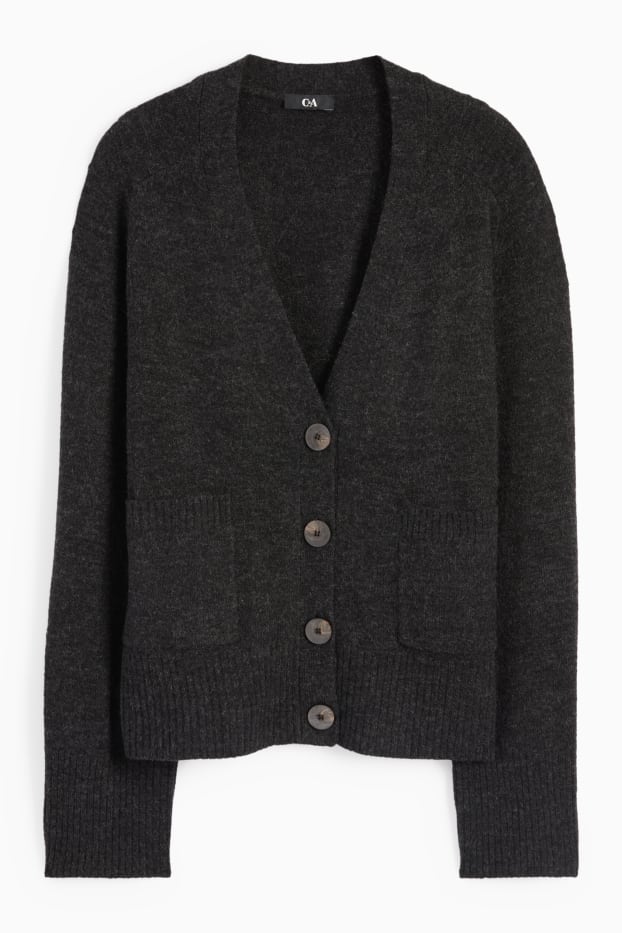 Femmes - Gilet en maille - gris foncé