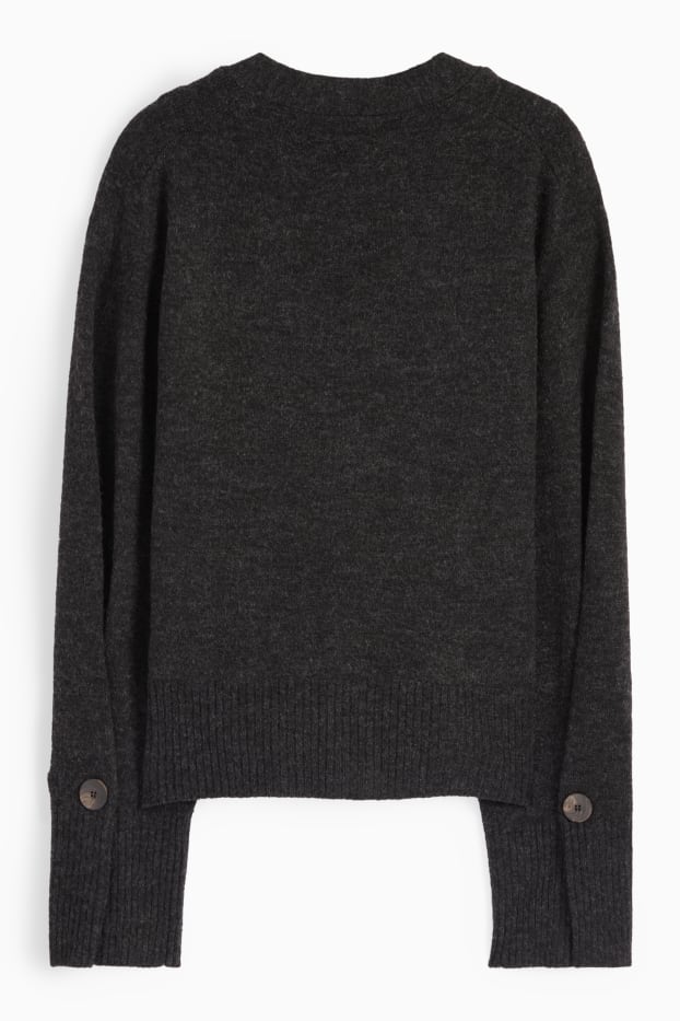 Femmes - Gilet en maille - gris foncé