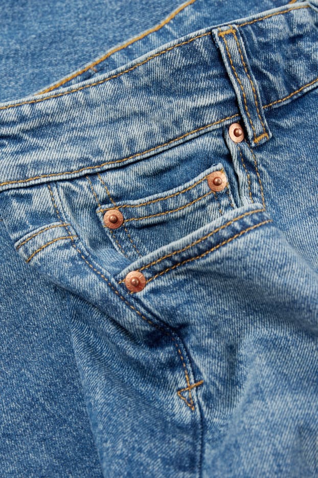 Damen - Wide Leg Jeans - Low Waist - jeansblau