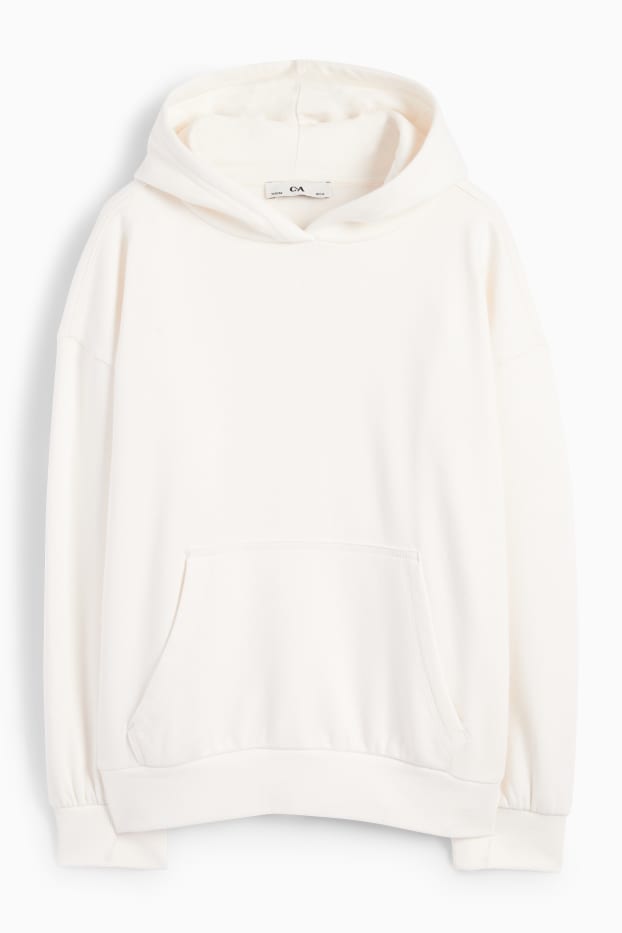 Enfants filles - Sweat à capuche - crème