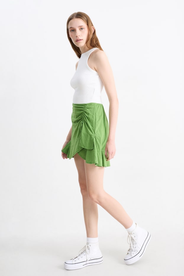 Femmes - Minijupe - vert