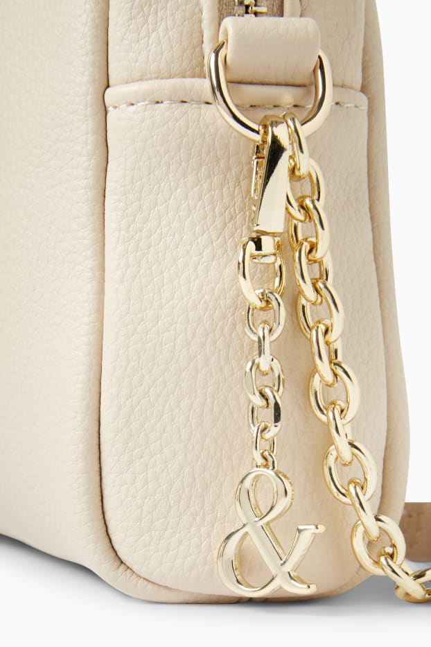 Femmes - Sac à bandoulière - synthétique - beige