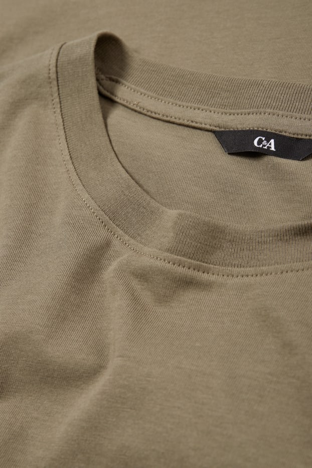 Uomo - Maglia a maniche lunghe - kaki