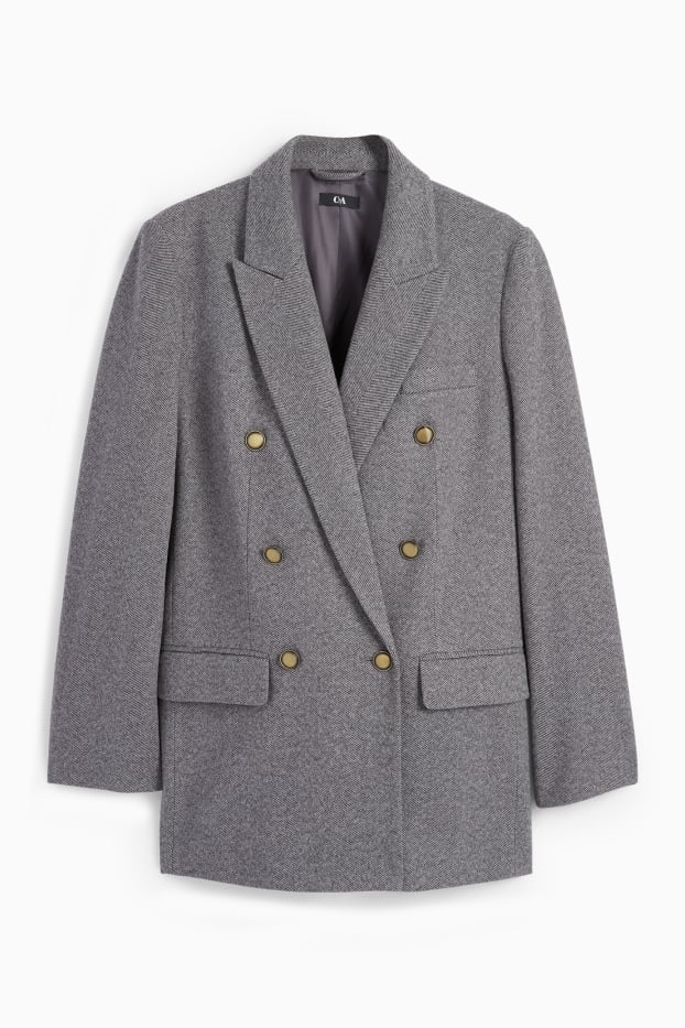 Dona - Longblazer oversized - estampat - gris