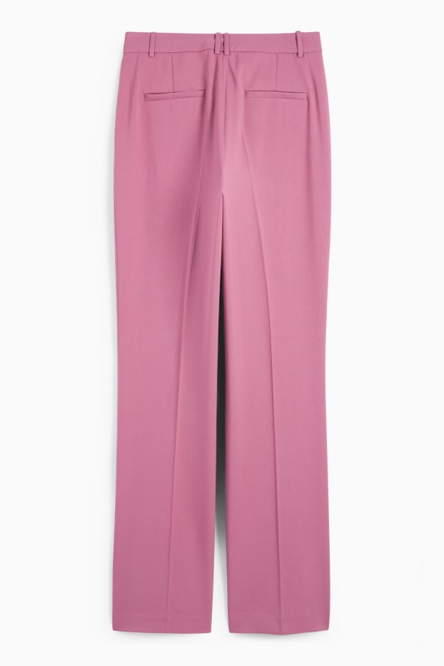 Damen - Business-Hose - Mid Waist - Straight Fit - violett