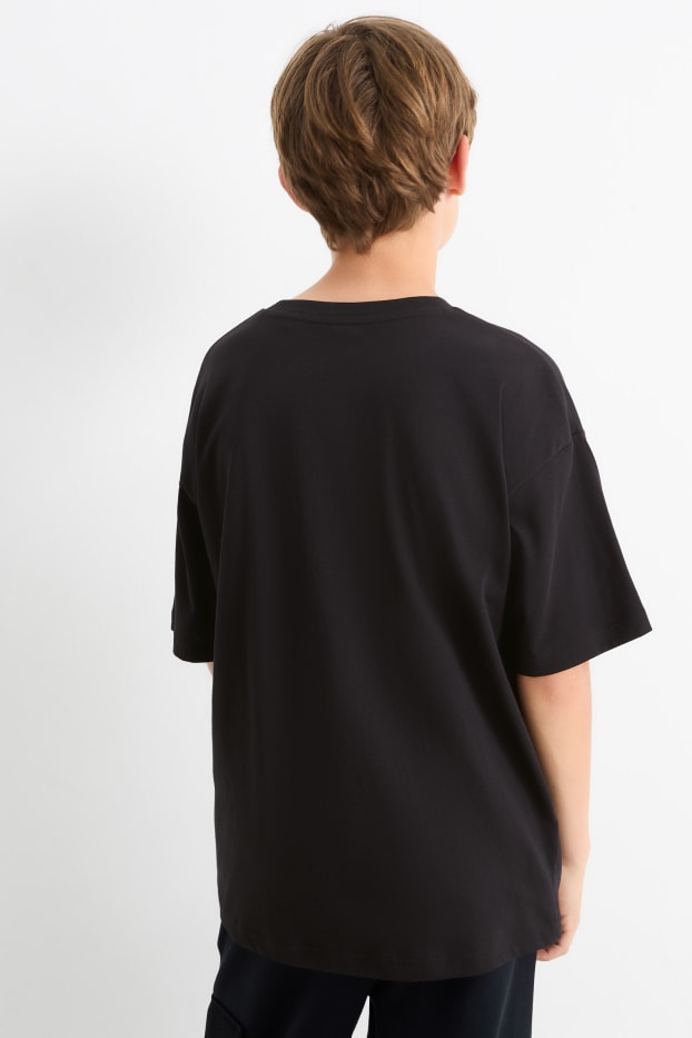 Kinderen: jongens - Street Fighter - T-shirt - zwart