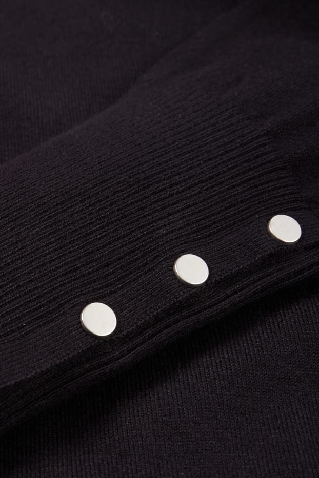 Femmes - Pull en fine maille - noir