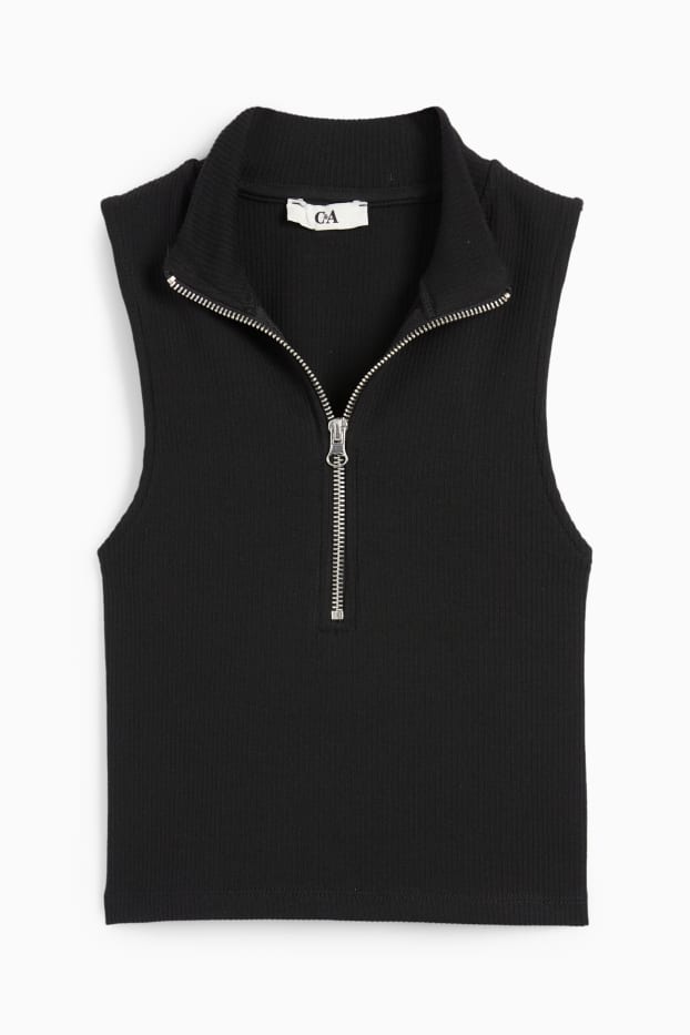 Dona - Samarreta crop - negre