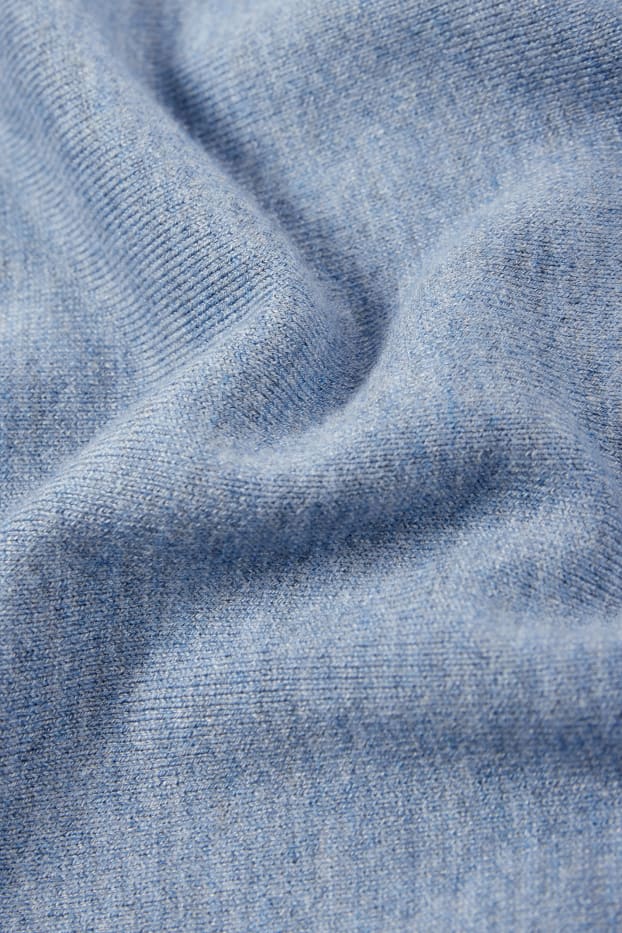 Dámské - Svetr z jemného úpletu - modrá