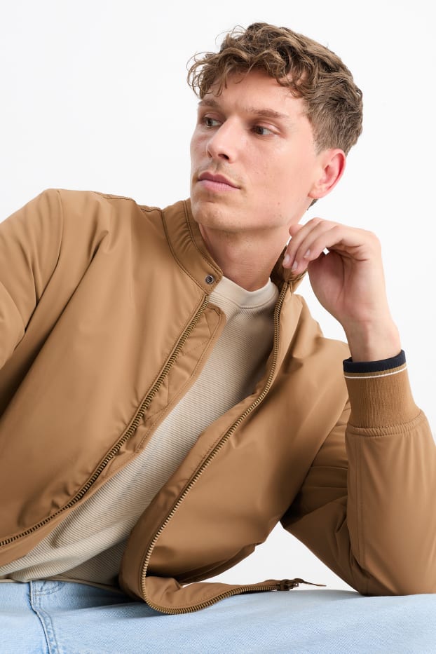Hommes - Blouson - déperlant - marron clair