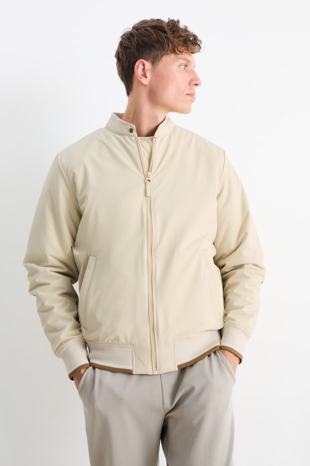 Hommes - Blouson - déperlant - beige