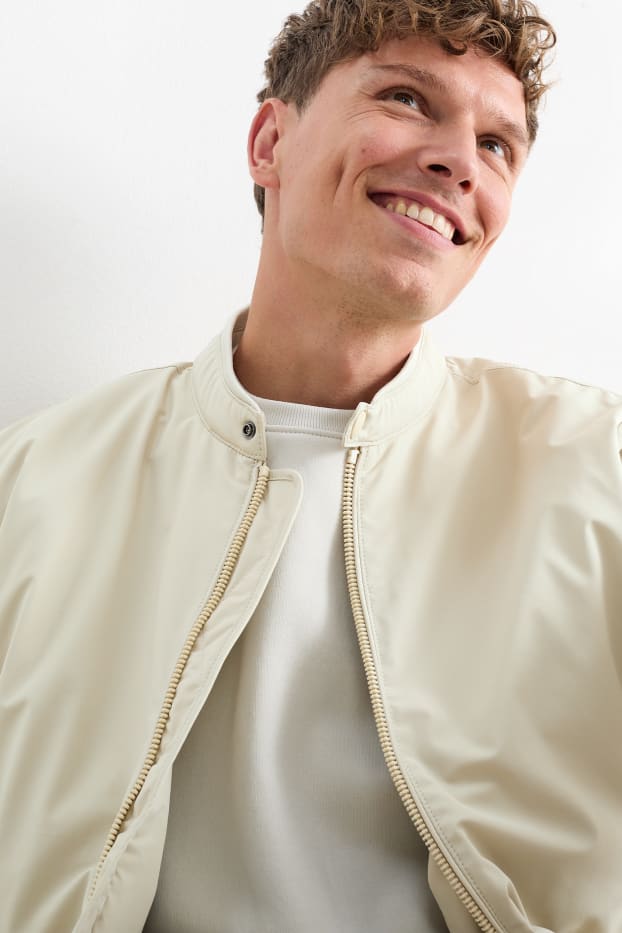 Hommes - Blouson - déperlant - beige