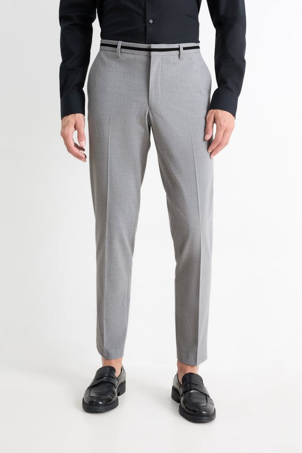 Bărbați - Pantaloni modulari - slim fit - Flex - LYCRA® - gri
