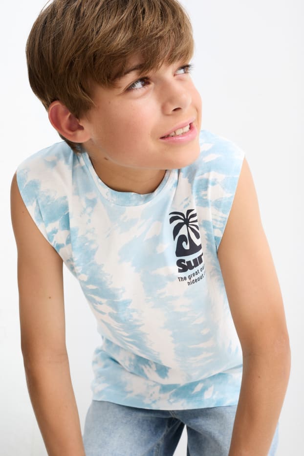 Enfants garçons - Surfeur - haut - bleu clair