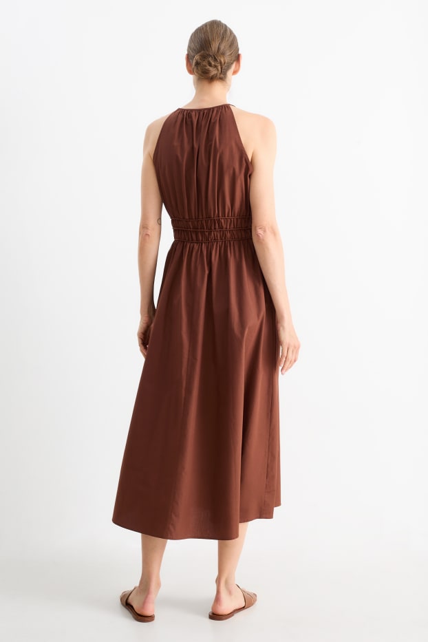 Damen - Empirekleid - braun