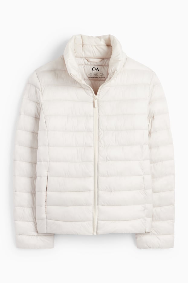 Damen - Steppjacke - hellgrau