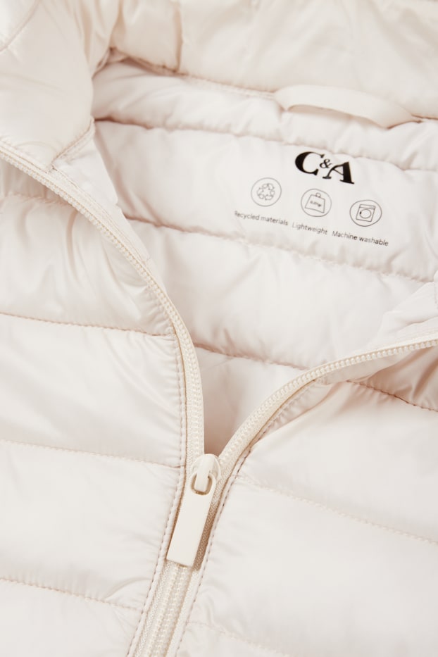 Damen - Steppjacke - hellgrau