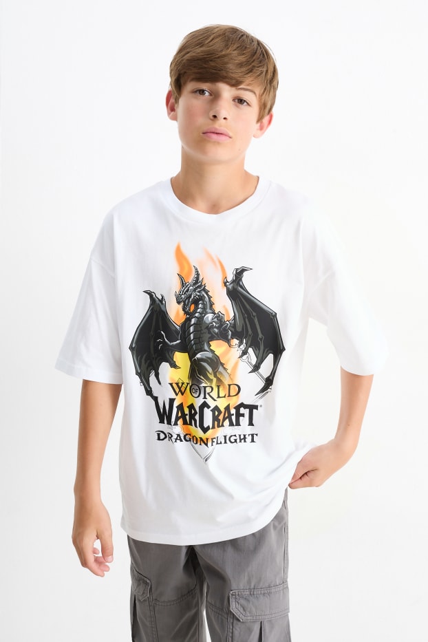 Kinderen: jongens - World of Warcraft - T-shirt - wit
