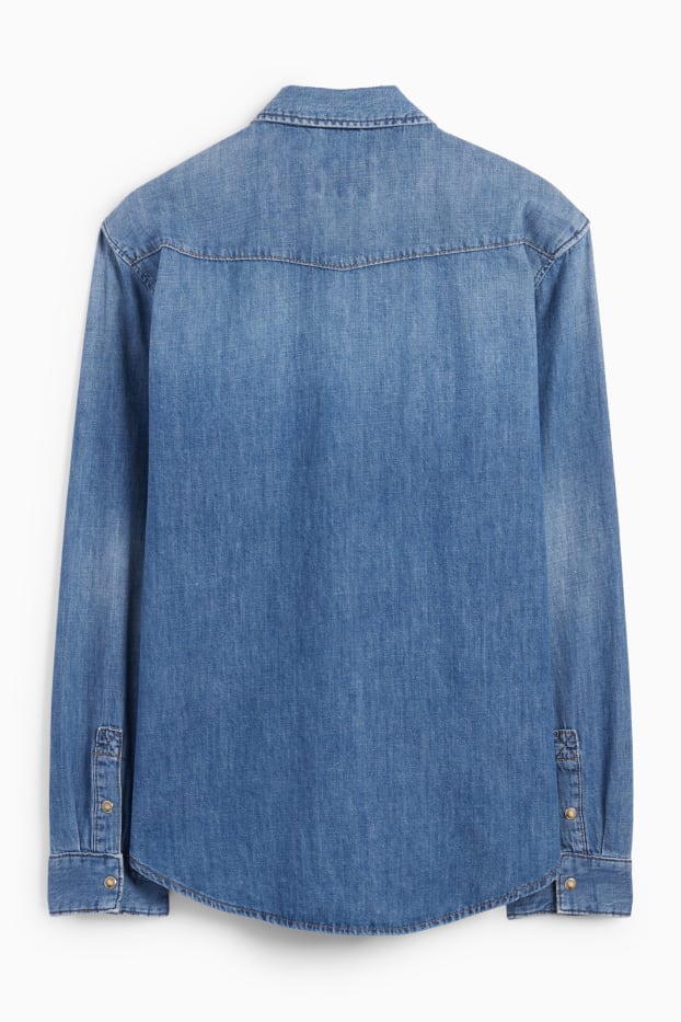 Herren - Jeanshemd - Regular Fit - Kent - jeansblau