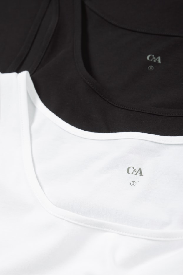 Femmes - Lot de 2 - haut  - blanc / noir