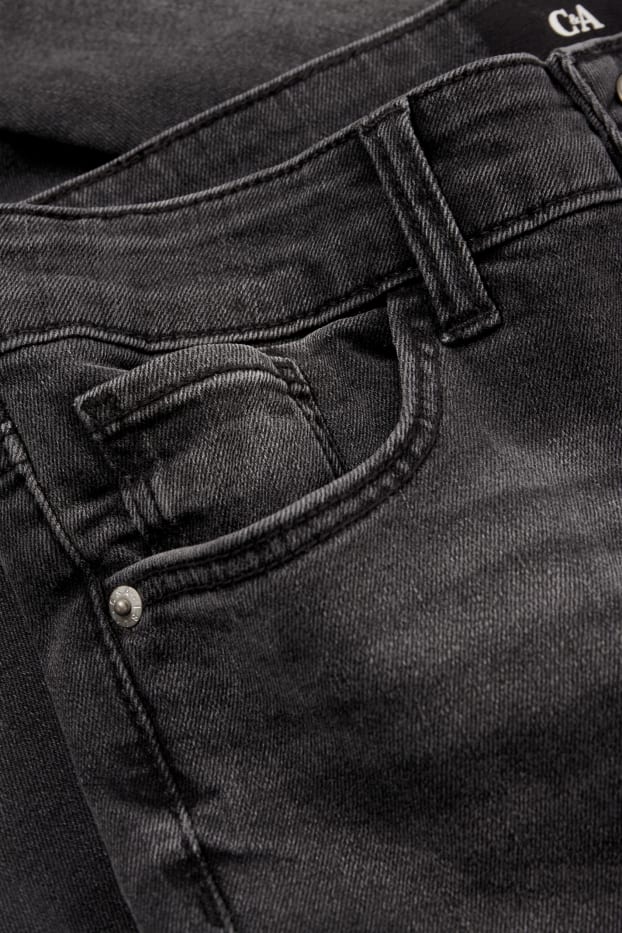 Dámské - Skinny jeans - high waist - LYCRA® - černá