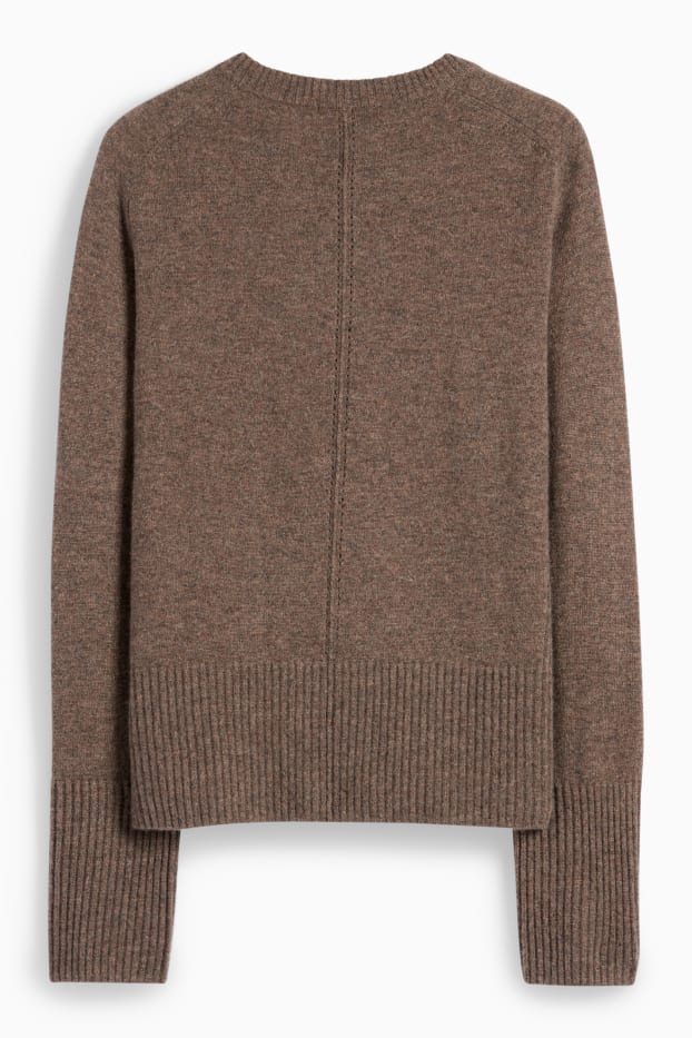 Women - Cashmere jumper - brown
