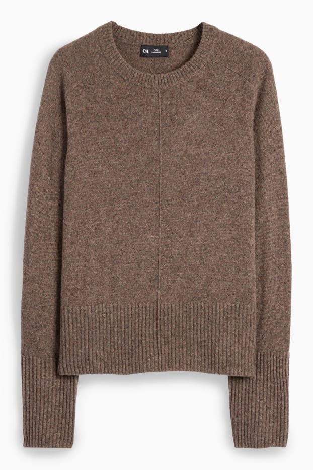 Women - Cashmere jumper - brown