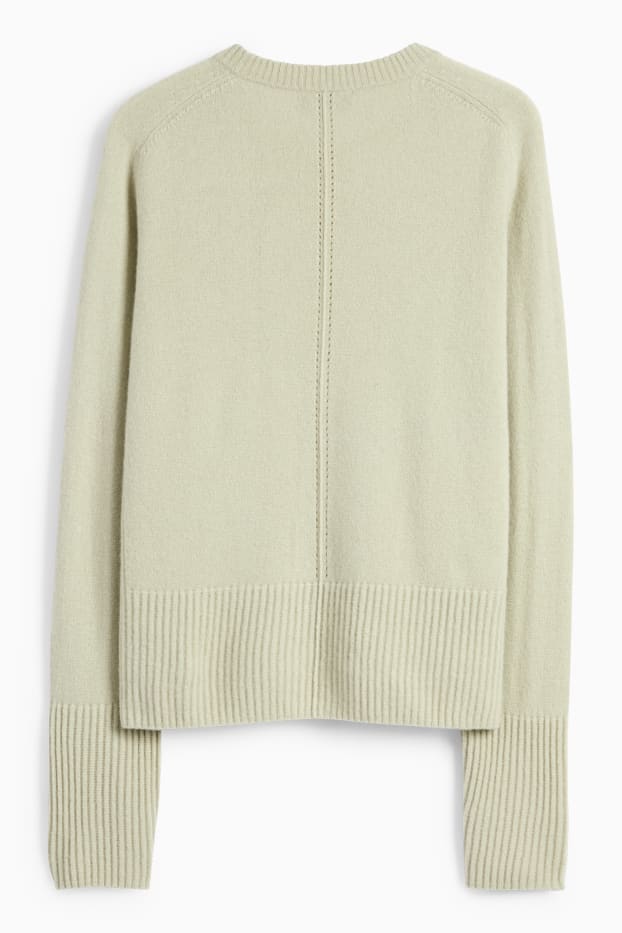 Femmes - Pull en cachemire - vert clair