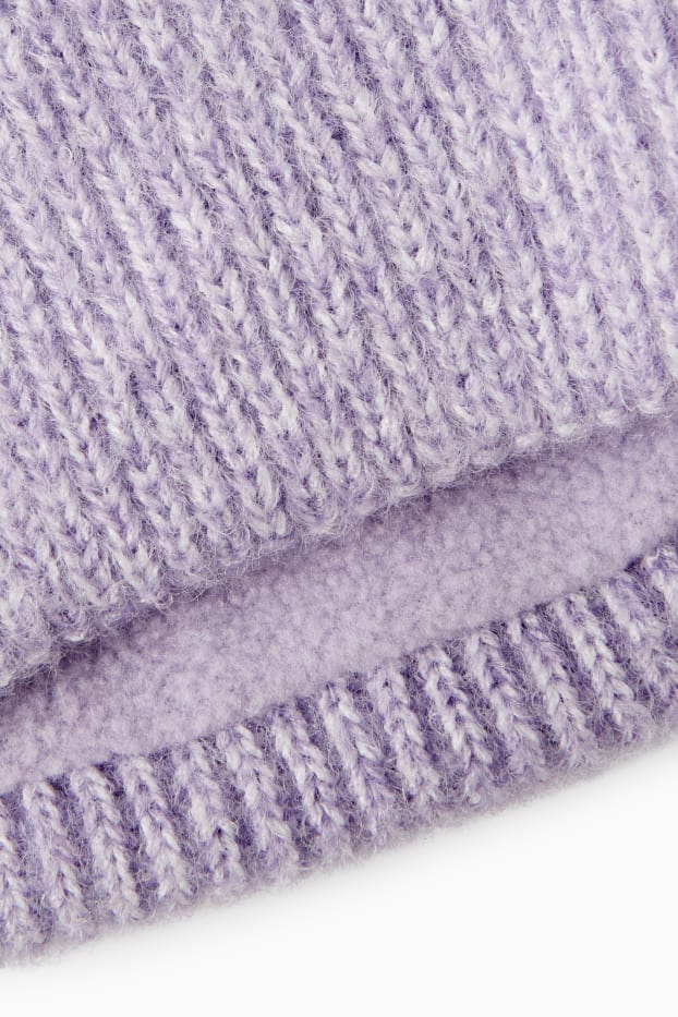 Kinder Mädchen - Loop Schal - violett-melange