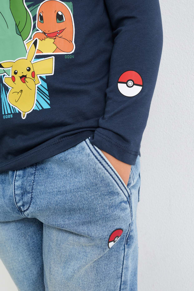 Kinder Jungen - Pokémon - Langarmshirt - dunkelblau