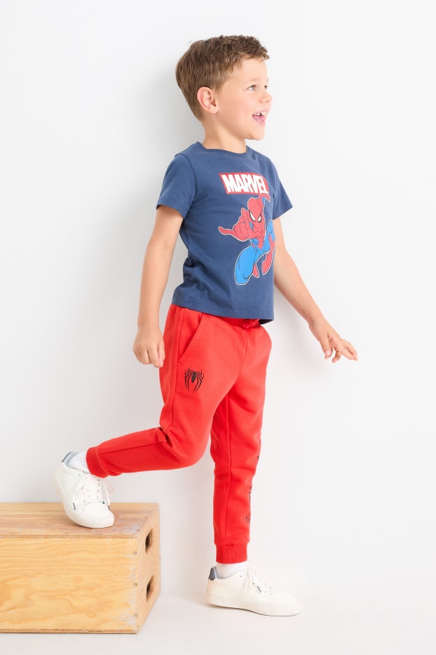 Children Boys - Multipack of 3 - Spider-Man - joggers - red