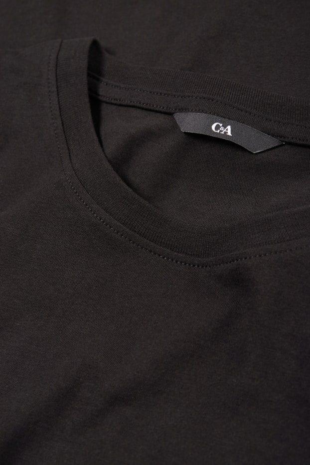 Hommes - Lot de 3 - T-shirts - regular fit - noir