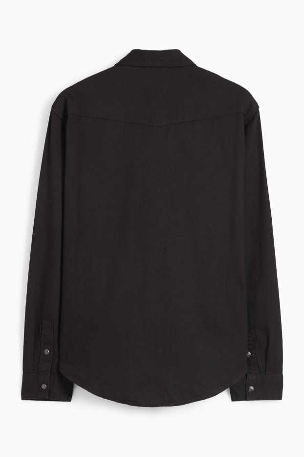 Hombre - Camisa - regular fit - Kent - negro