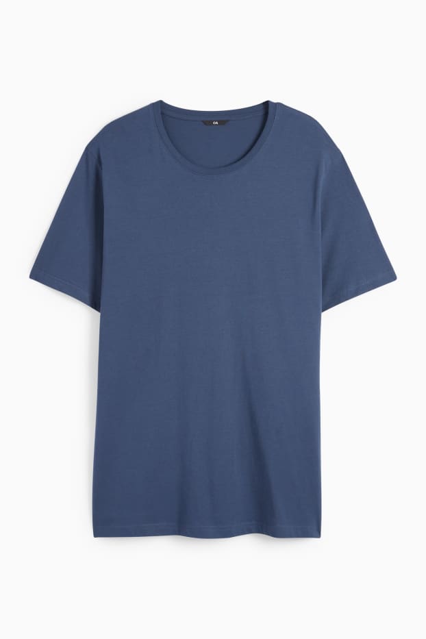 Uomo - T-shirt - blu scuro