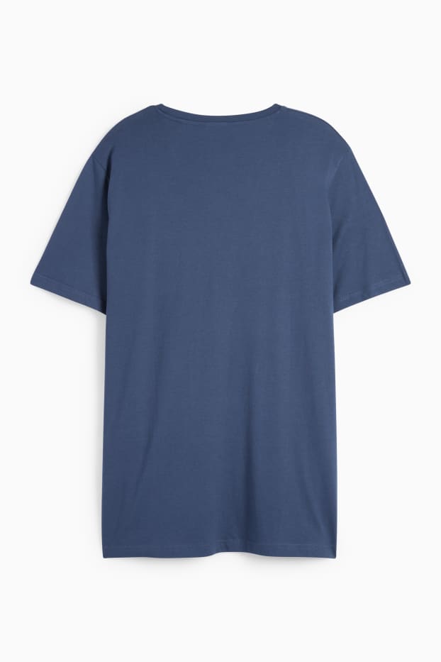 Uomo - T-shirt - blu scuro