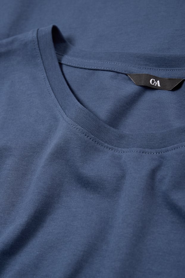 Uomo - T-shirt - blu scuro