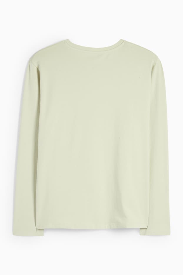 Donna - Maglia a maniche lunghe - verde chiaro