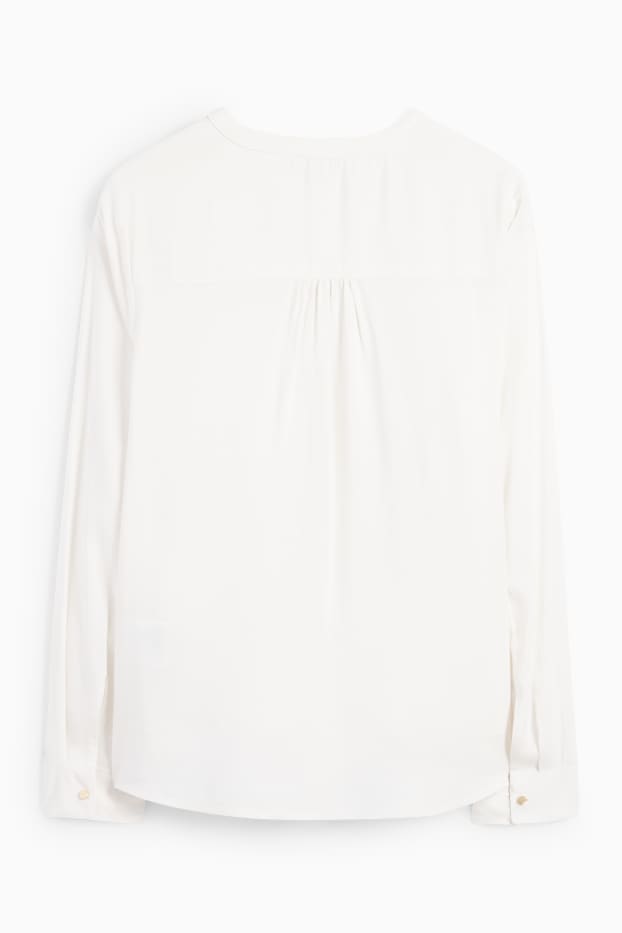 Damen - Bluse - cremeweiss