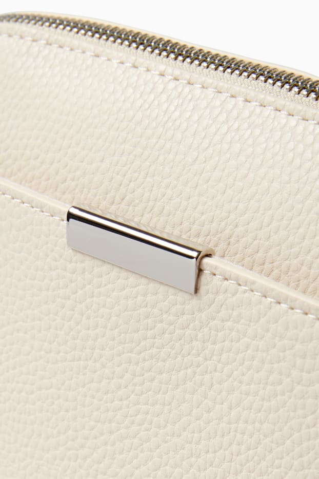 Women - Crossbody bag - faux leather - cremewhite