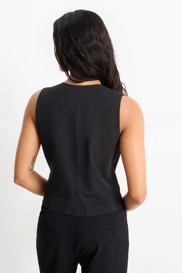 Dámské - Business vesta - slim fit - Mix & Match - černá