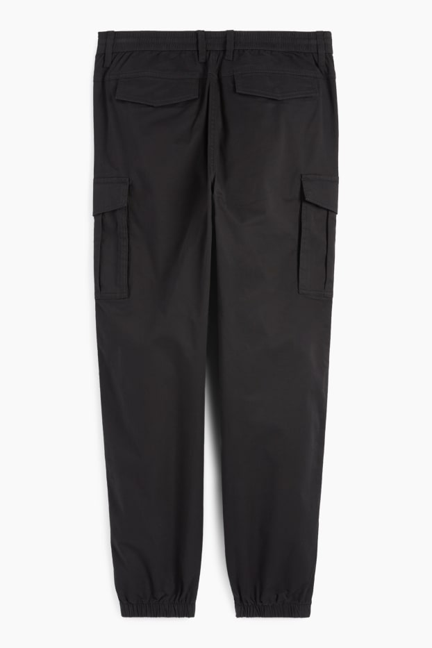 Herren - Cargohose - Regular Fit - schwarz