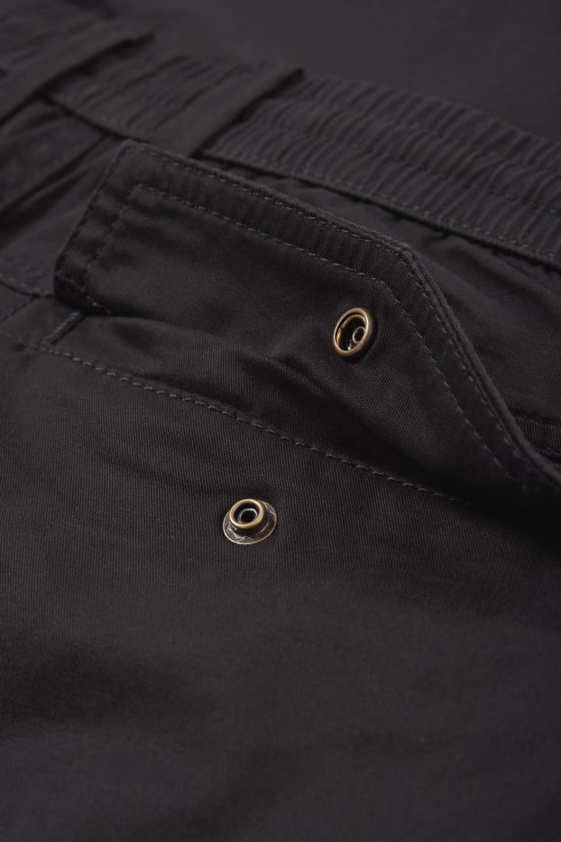 Herren - Cargohose - Regular Fit - schwarz