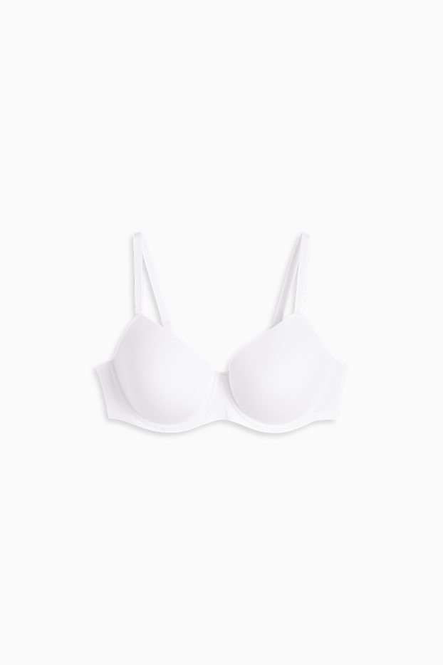 Women - Underwire bra - DEMI - padded - LYCRA® - white